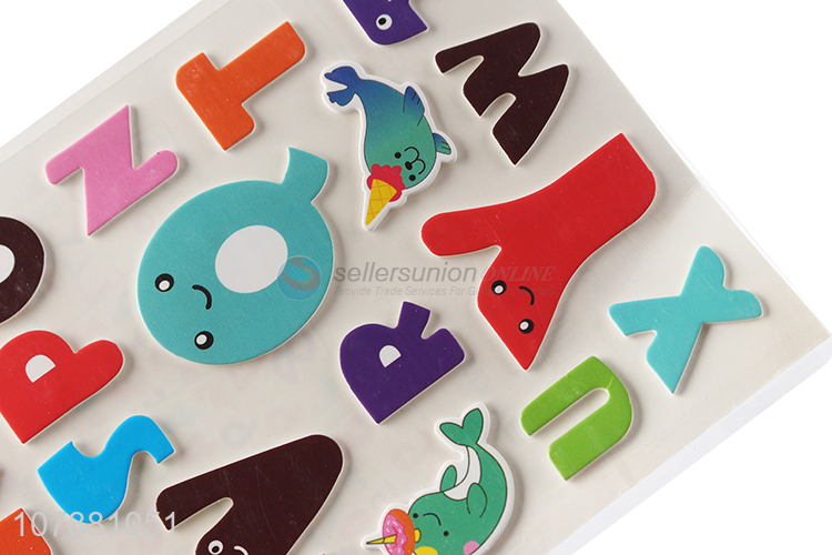 China export multicolor cartoon English alphabet stickers wholesale