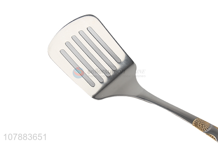 Top sale stainless steel slotted spatula for cooking tools