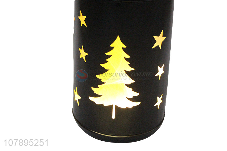 High quality fashion led Christmas wax candle jar for home decoration