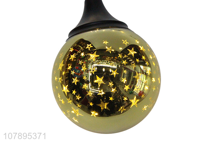 Latest arrival batthery operated hanging Christmas ball lamp for decoration
