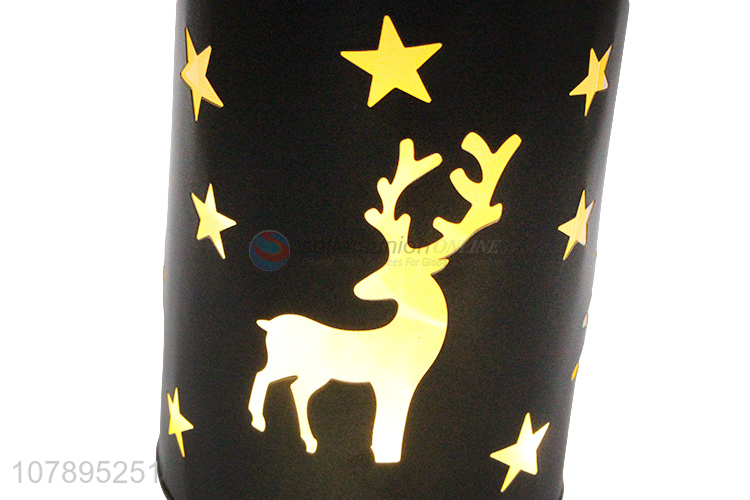 High quality fashion led Christmas wax candle jar for home decoration
