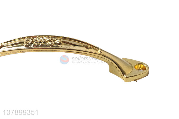 Factory direct sale golden metal carved universal drawer handle