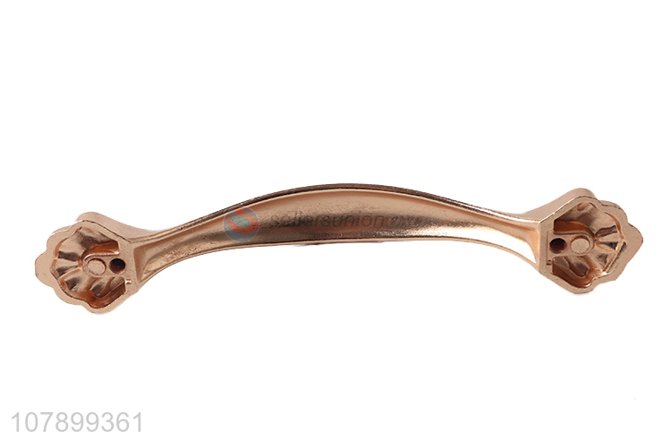 China wholesale rose golden metal retro home aluminum drawer handle