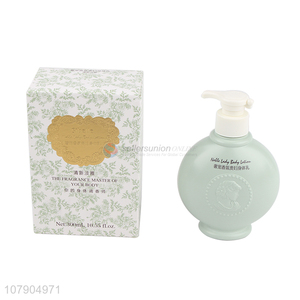 Low price green 300ml women perfume body wash with top quality