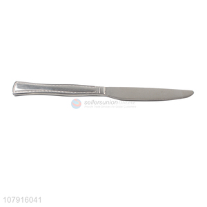 Most popular silver reusable dinnerware knife with long handle