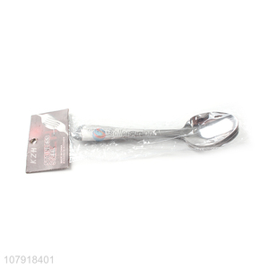 Good quality silver stainless steel multi-purpose eating spoon