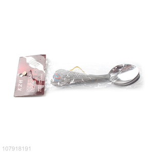 Yiwu wholesale silver stainless steel eating spoon