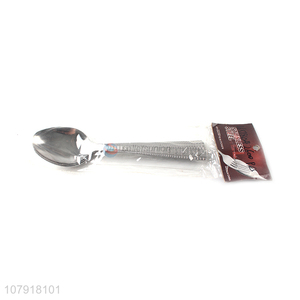 Wholesale silver stainless steel eating spoon household tableware