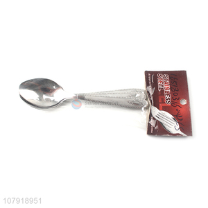 Good wholesale price silver stainless steel dining spoon