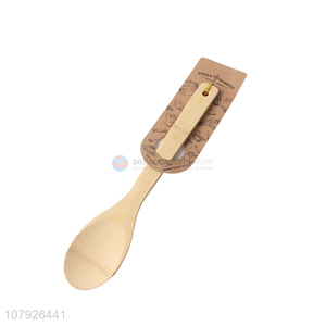 Factory supply cooking tools food grade bamboo spoons non-stick mix spoons