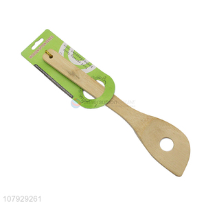Yiwu wholesale bamboo loophole spatula household kitchenware