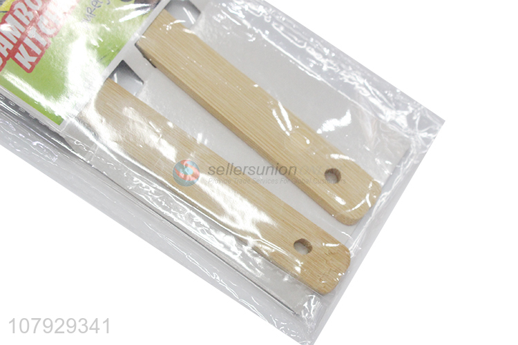 Hot selling bamboo spatula with long handle universal kitchen tools