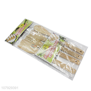 Good price bamboo spoon with long handle kitchen rice shovel wholesale
