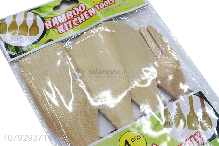 Yiwu direct sale bamboo spatula eco-friendly set for kitchen