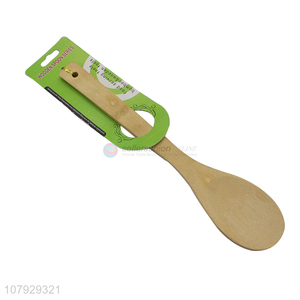 Hot selling long handle bamboo rice spoon household kitchenware
