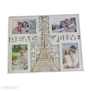 Best selling durable family collage photo frame set with four openings