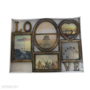 China wholesale good quality family combination photo frame for home décor