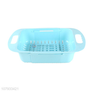 Latest arrival retractable hollow drain basket kitchen vegetable washing basket