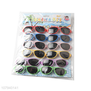 Good Quality Kids Summer Outdoor Sunshades Plastic Sunglasses