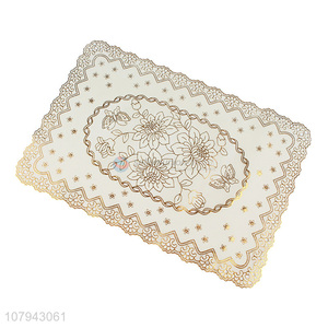 Most popular European style gold pvc placemat for dining table