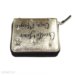 Latest design small fashion lady zipper wallet purse for sale