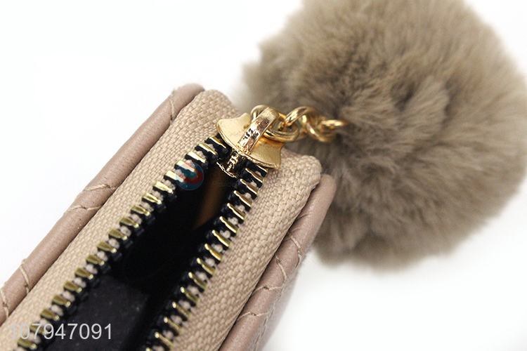 Factory supply short style women fashion zipper wallet for sale