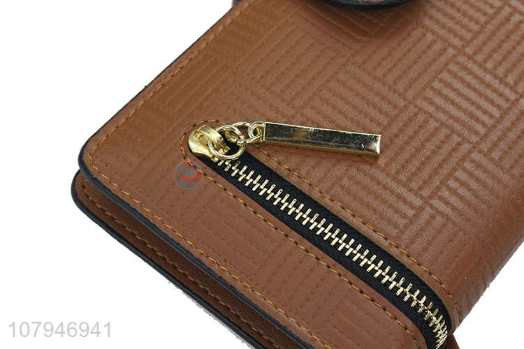 Most popular durable long style wrist wallet women wallet for sale