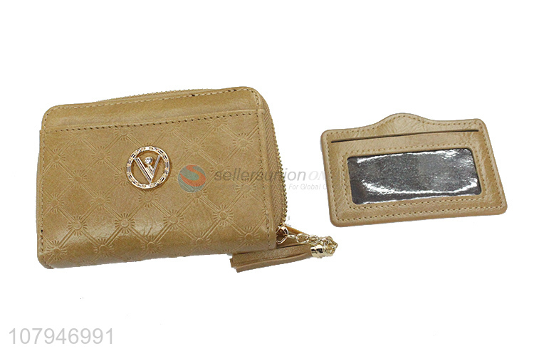 Goood price delicate design short women wallet with top quality