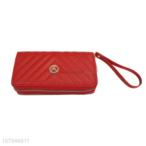 New style red fashion women large capacity wallet with top quality