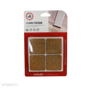 Best selling brown square cork rubber mat for home mute floor mats