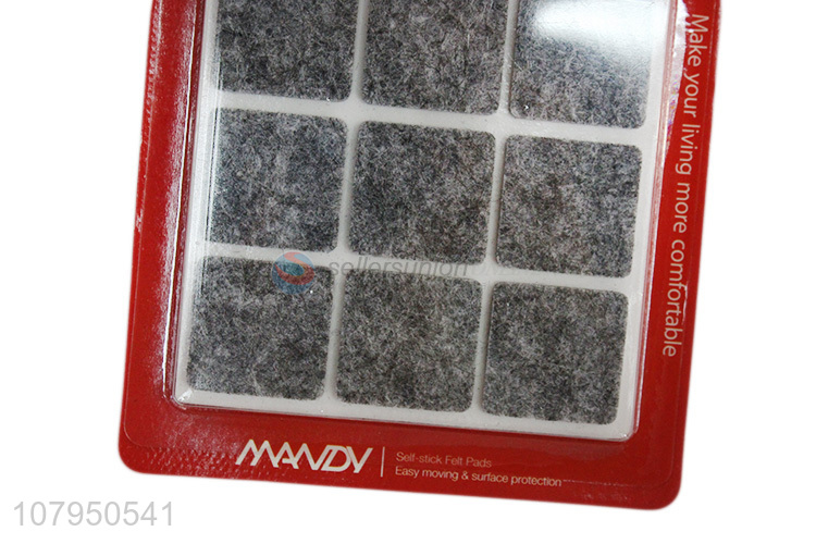 Low price gray non-slip table foot mats felt protection pad wholesale