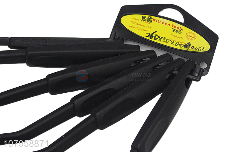 New product kitchenware black nylon food grade kitchen spatula set