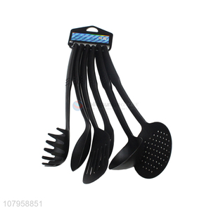 Yiwu export black nylon food grade spatula set kitchen tools