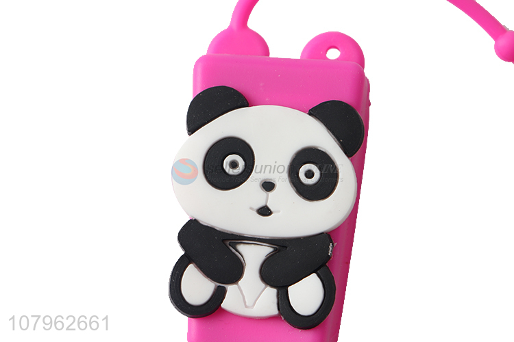 High quality blueberry aroma antibacterial hand gel with cartoon silicone case