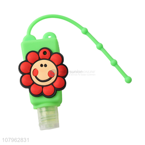 Online wholesale flower scented hand gel with 3d cartoon silicone holder