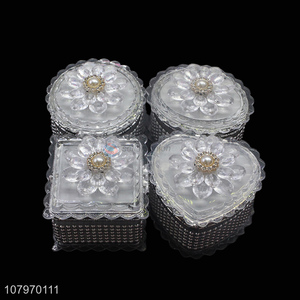 China supplier European plastic jewelry storage box jewel cases