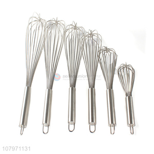 Hot selling stainless steel wire egg whisk manual egg beater