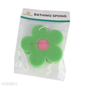 Hot selling flower shape shower sponge children bath sponge