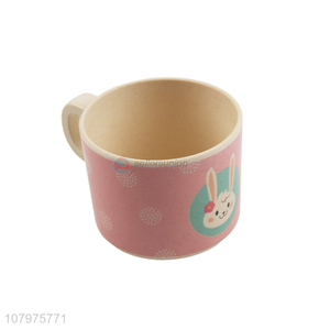 High Quality Bamboo Fiber Cup Cute Water Cup With Handle