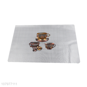 Hot Products Coffee Cup Pattern PVC Placemat Fashion  Table Mat