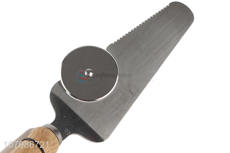 Good quality stainless steel pizza cutter wheel pizza shovel for sale
