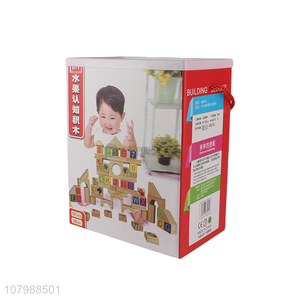 Yiwu wholesale 101pieces fruits pattern educational building blocks toys