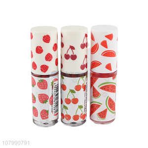 China factory makeup sweet fruit scented long lasting liquid lipstick