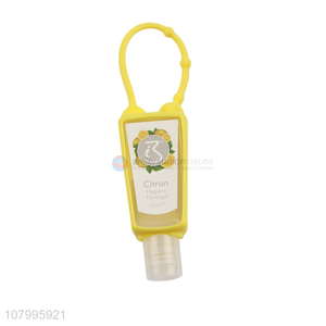 Hot selling kids portable travel citron aroma hand gel with silicone holder
