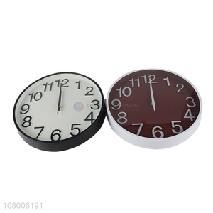 Yiwu direct sale simple round wall clock for living room clock