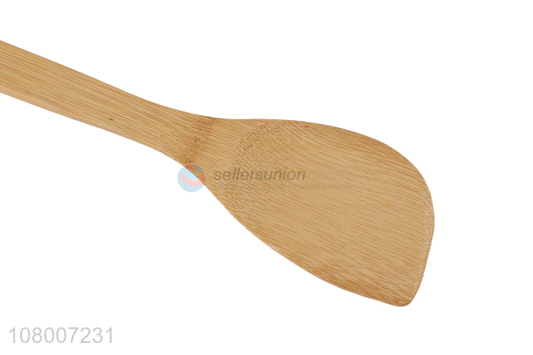 Most popular bamboo long handle cooking spatula for utensils