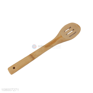 Cheap price cooking tools bamboo slotted spatula with top quality