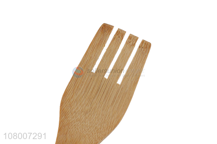 Yiwu wholesale bamboo eco-friendly cooking tools slotted spatula