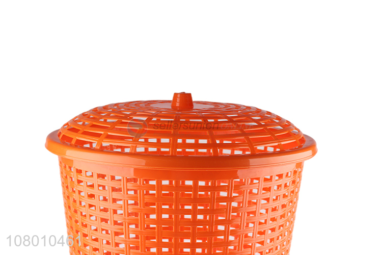 Wholesale plastic round dirty clothes laundry storage basket