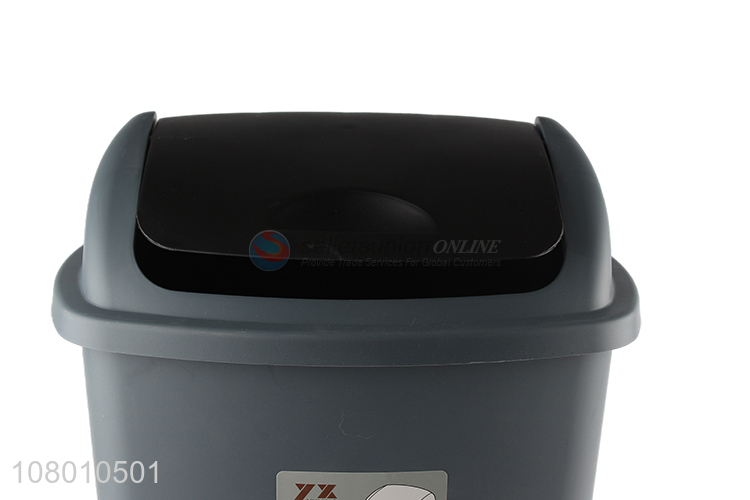 Latest products 15L plastic waste bin with cover wholesale